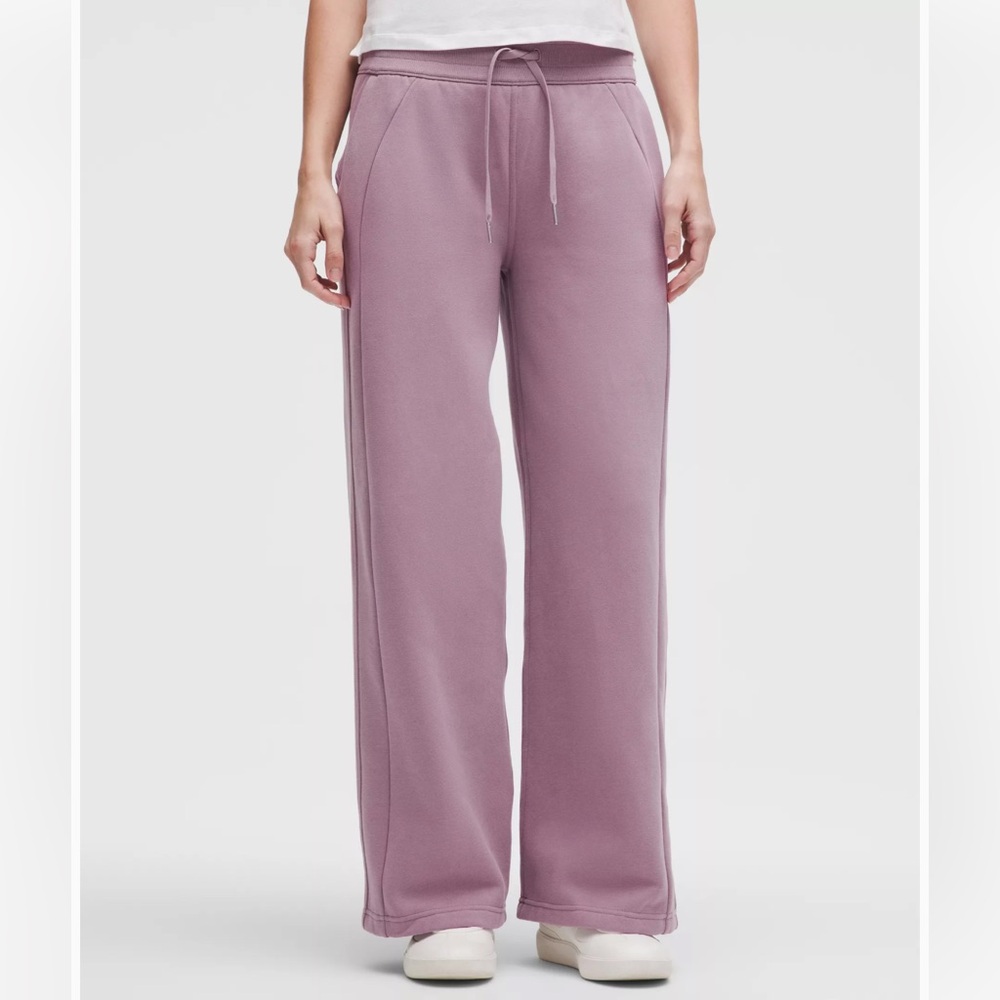 Lululemon scuba mid rise wide leg pant - lavender lux
